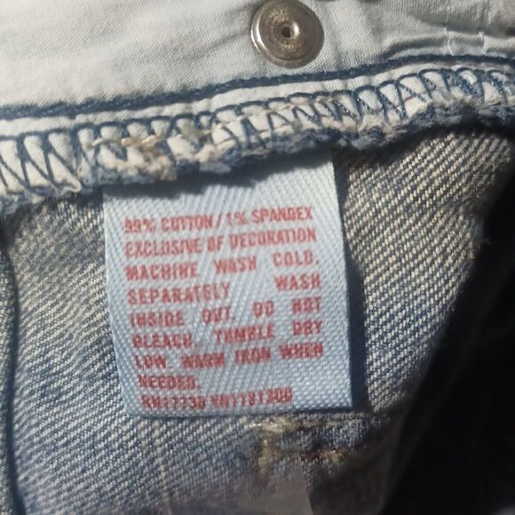 50377..Mossimo Supply Co Bootcut Jeans Size 7, W28" 27"Inseam  8"Rise - Picture 6 of 6